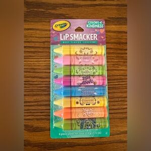 New Lip Smacker Crayola 8pc Colors of Kindness Party Pack Lip Balm kids girls